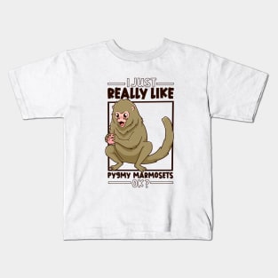 I just really love Pygmy Marmosets Kids T-Shirt